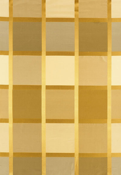 FSchumacher Fabric 62851 Navsari Silk Plaid Creme Caramel