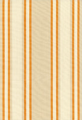 FSchumacher Fabric 62985 Seneca Cotton Stripe Beige, Pumpkin