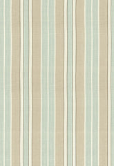 FSchumacher Fabric 62991 Beacon Cotton Stripe Aqua, Flax, Ivory