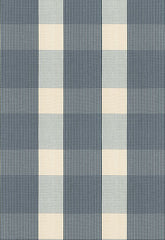 FSchumacher Fabric 63024 Avon Gingham Plaid Indigo, Sky