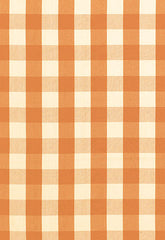 FSchumacher Fabric 63033 Camden Cotton Check Pumpkin