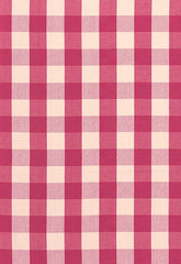 FSchumacher Fabric 63035 Camden Cotton Check Raspberry