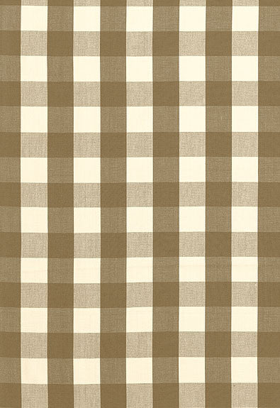 FSchumacher Fabric 63040 Camden Cotton Check Mocha