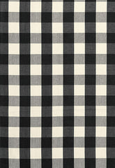 FSchumacher Fabric 63042 Camden Cotton Check Ebony