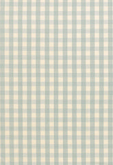 FSchumacher Fabric 63057 Elton Cotton Check Aqua