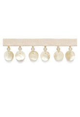 FSchumacher Fabric Trim 63070 Bali Shell Fringe Vanilla