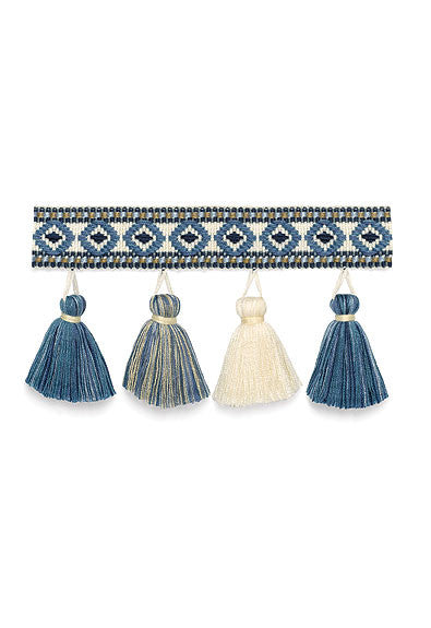 FSchumacher Fabric Trim 63153 Pembury Tassel Fringe Delft