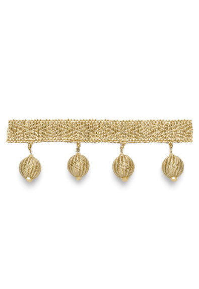 FSchumacher Fabric Trim 63252 Scarborough Bobble Fringe Champagne