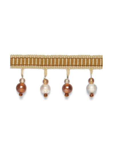 FSchumacher Fabric Trim 63270 Kensley Beaded Fringe Caramel
