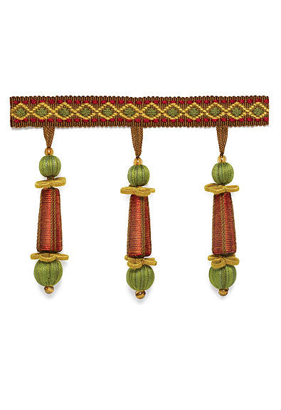 FSchumacher Fabric Trim 63280 Addington Molded Tassel Fringe Rosewood
