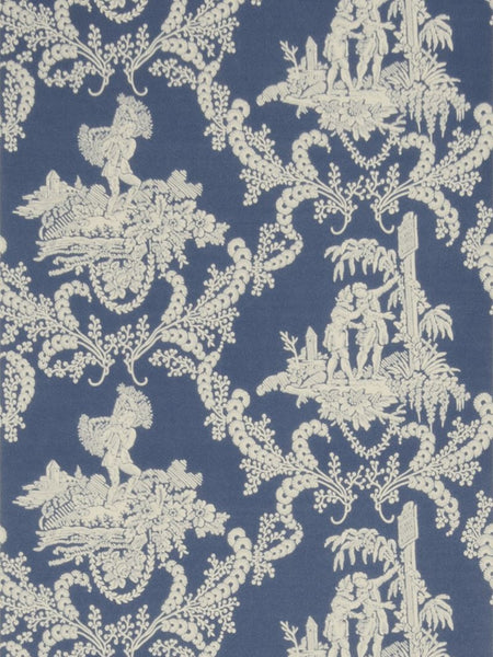 Stroheim Wallpaper 6332401 Hamlet's Toile Blue