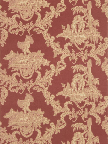 Stroheim Wallpaper 6332402 Hamlet's Toile Red
