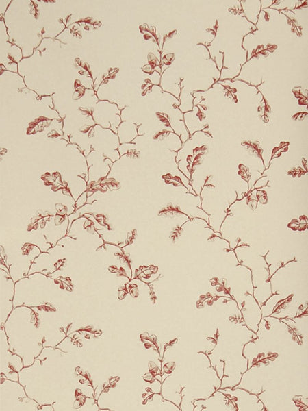 Stroheim Wallpaper 6334602 Trailing Acorns Cranberry