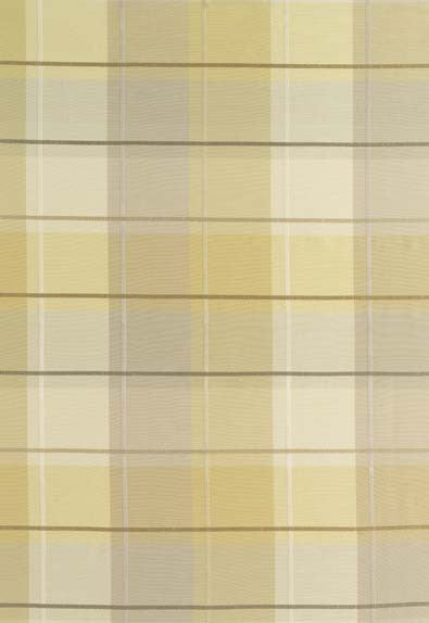 FSchumacher Fabric 63360 Coin Silk Plaid Alabaster