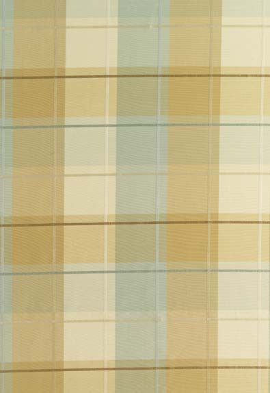 FSchumacher Fabric 63361 Coin Silk Plaid Aqua