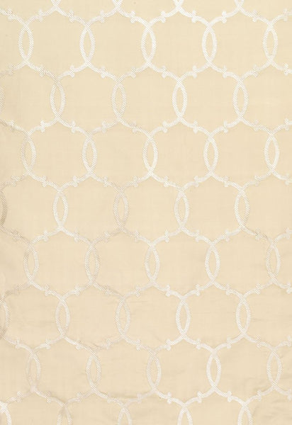 FSchumacher Fabric 63712 Silk Tracery Alabaster