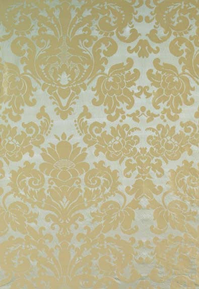 FSchumacher Fabric 63741 Hatfield Silk Damask Mineral