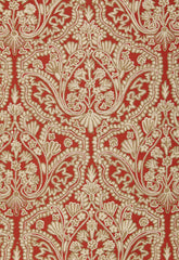 FSchumacher Fabric 64312 Claremont Crewel Embroidery Tuscan