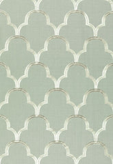 FSchumacher Fabric 64320 Scallop Embroidery Mineral