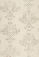 FSchumacher Fabric 64470 Margaux Linen Embroidery Winter White