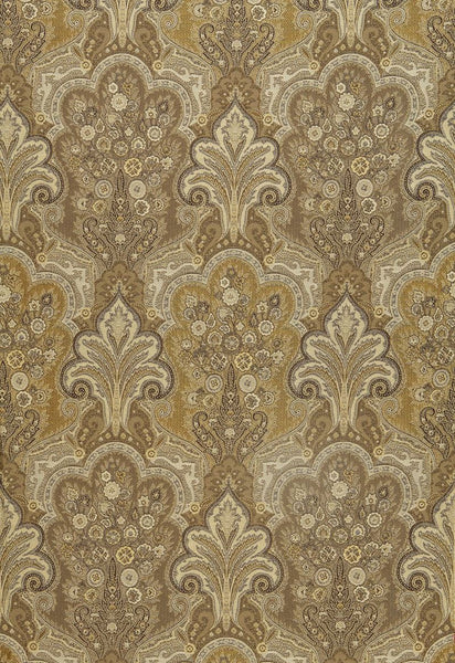 FSchumacher Fabric 64590 New Castle Paisley Travertine