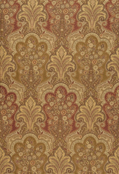 FSchumacher Fabric 64591 New Castle Paisley Tuscan