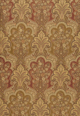 FSchumacher Fabric 64591 New Castle Paisley Tuscan