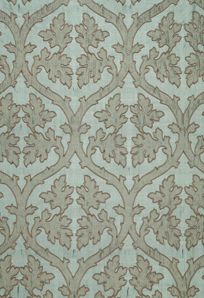 FSchumacher Fabric 64740 Ravenna Embroidery Mineral