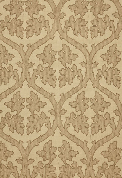FSchumacher Fabric 64741 Ravenna Embroidery Camel
