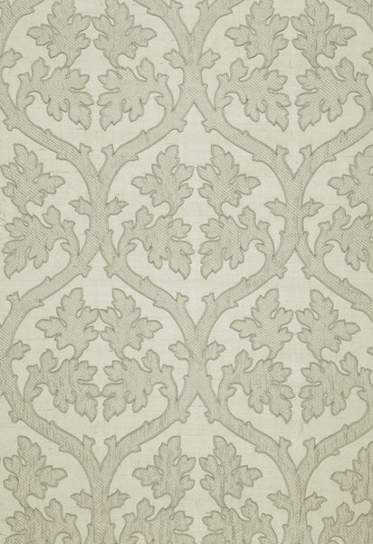 FSchumacher Fabric 64743 Ravenna Embroidery Silver
