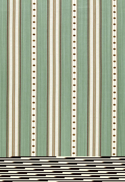 FSchumacher Fabric 64753 Francesca Stripe Aqua