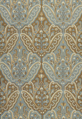 FSchumacher Fabric 64810 Maharajah Crewel Embroidery Verdigris