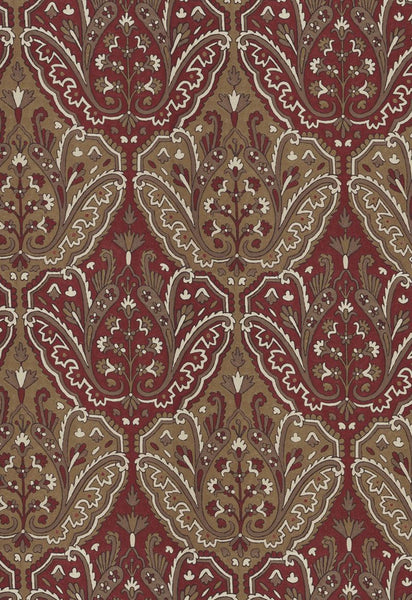 FSchumacher Fabric 64811 Maharajah Crewel Embroidery Pompeii