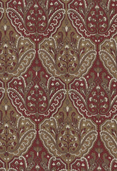 FSchumacher Fabric 64811 Maharajah Crewel Embroidery Pompeii