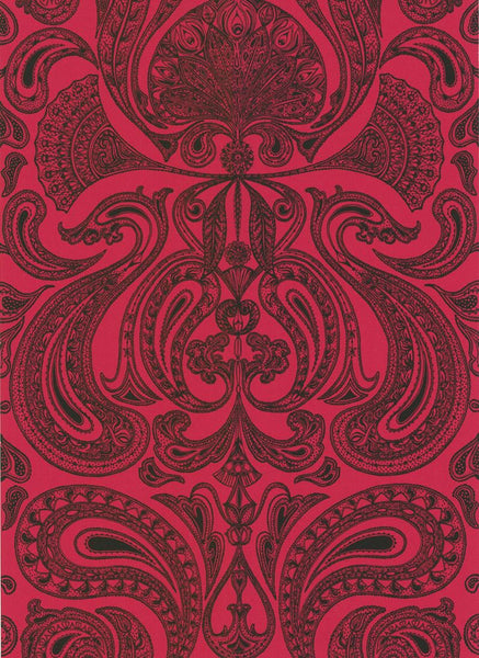 Cole & Son Wallpaper 66/1008.CS Malabar Red/Bla