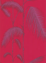 Cole & Son Wallpaper 66/2015.CS Palm Leaves Red/Mau