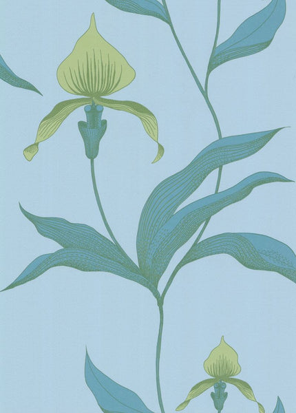 Cole & Son Wallpaper 66/4029.CS Orchid Turq/Grn