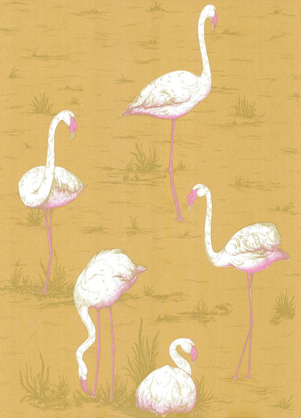 Cole & Son Wallpaper 66/6045.CS Flamingos Ochre