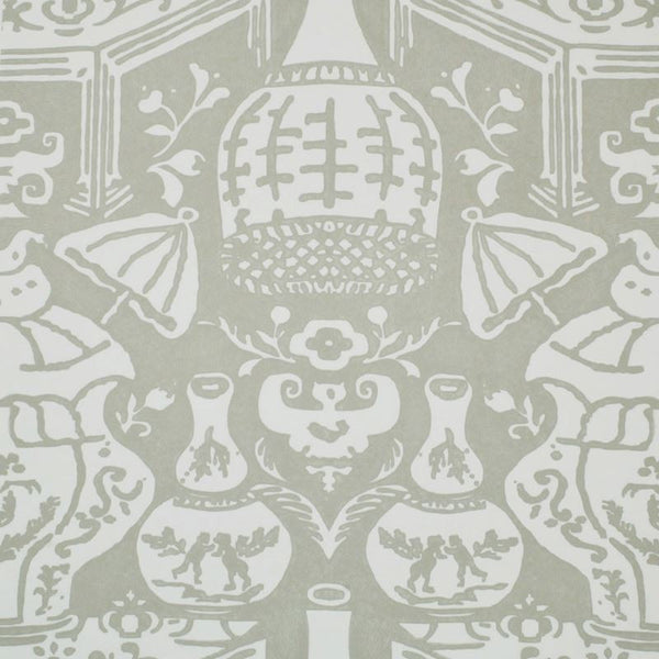 Clarence House Wallpaper 6801-13 The Vase Stone
