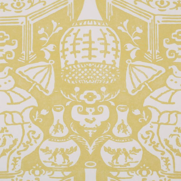 Clarence House Wallpaper 6801-14 The Vase Lemon