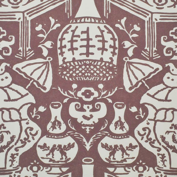 Clarence House Wallpaper 6801-18 The Vase Lilac