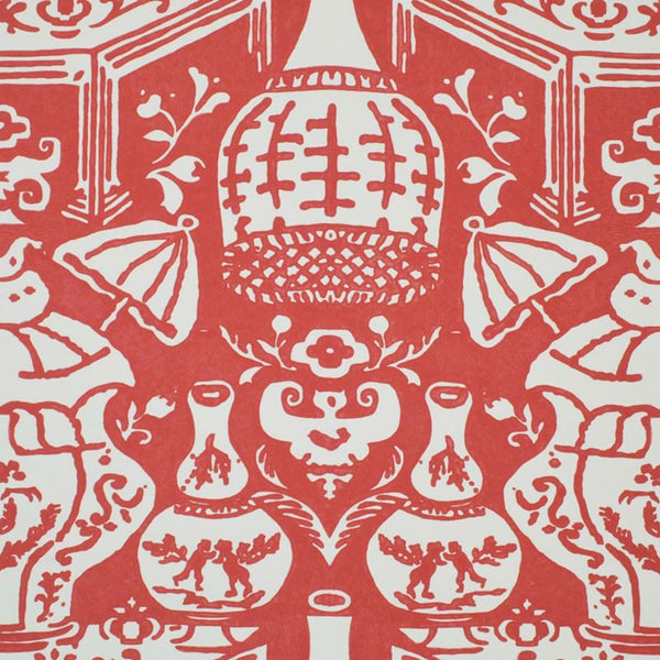 Clarence House Wallpaper 6801-19 The Vase Geranium