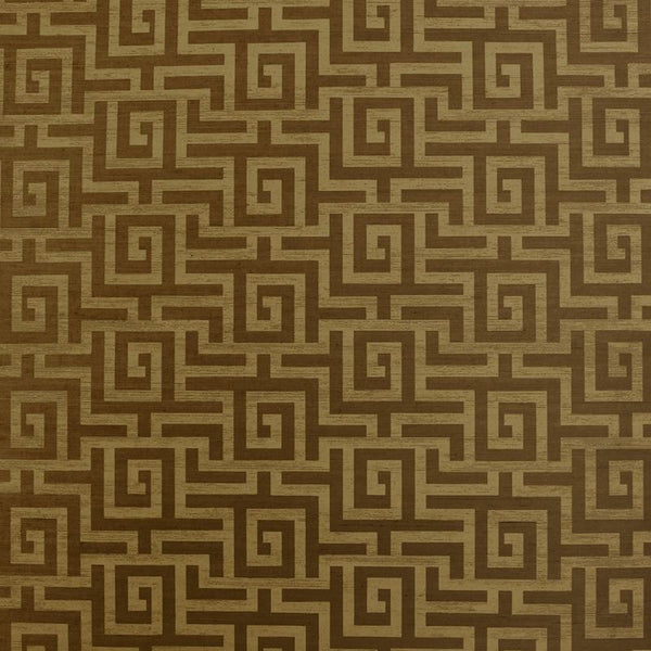 Clarence House Wallpaper 6877-7 Labyrinth (wp) Brown Metallic