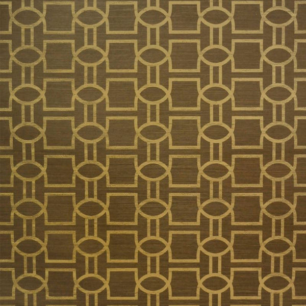 Clarence House Wallpaper 6878-7 Patout (wp) Brown Metallic