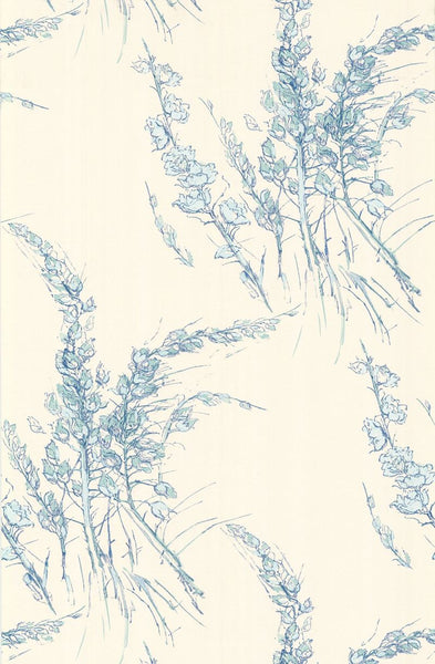 Cole & Son Wallpaper 69/11144.CS Wind Flowers Aqua/White