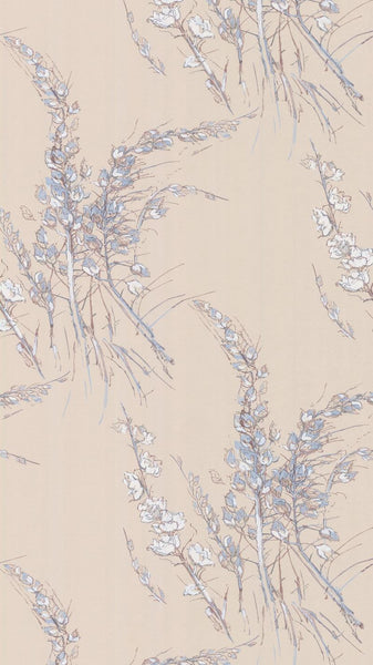 Cole & Son Wallpaper 69/11145.CS Wind Flowers Blue Taupe