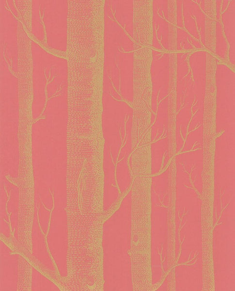 Cole & Son Wallpaper 69/12146.CS Woods Gold/Terracotta