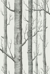 Cole & Son Wallpaper 69/12147.CS Woods Onyx/White