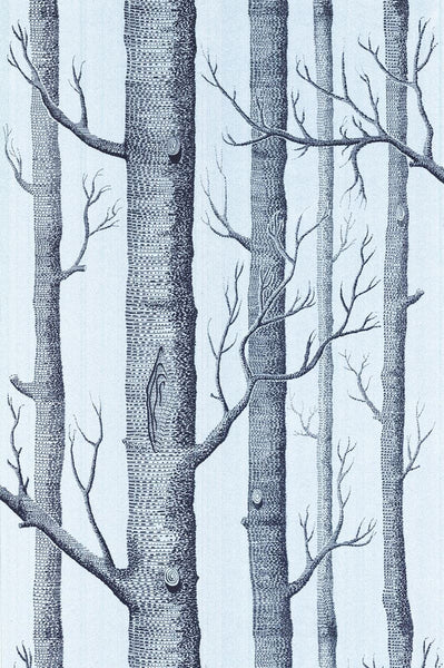 Cole & Son Wallpaper 69/12150.CS Woods Chocolate/Silver