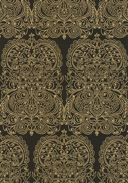 Cole & Son Wallpaper 69/2105.CS Alpana Gold/Onyx